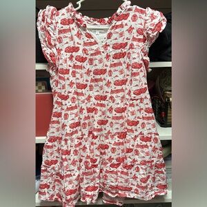 Red and White Texas Tech Dress